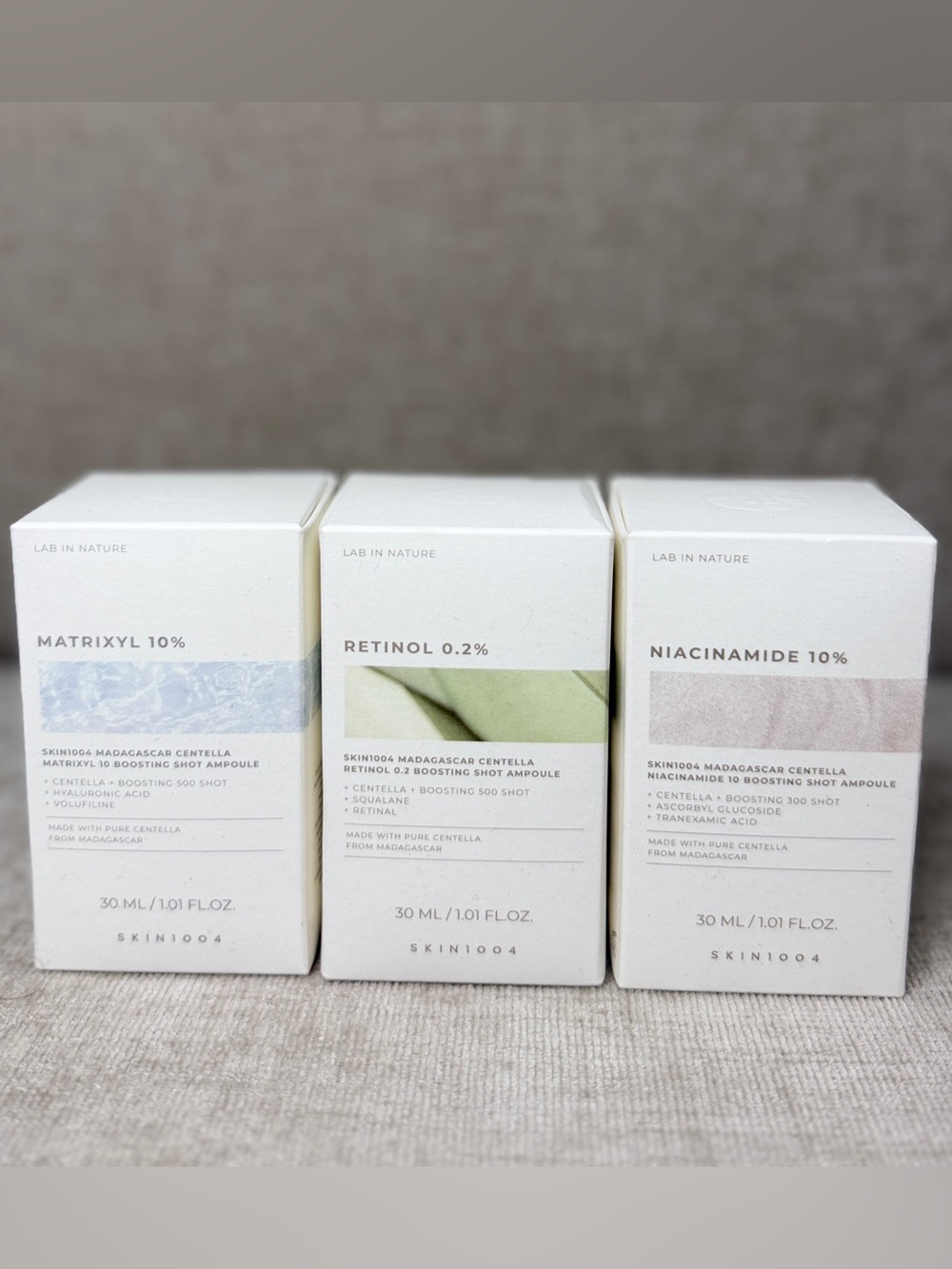 SKIN1004 LAB IN NATURE 3-Piece Boosting Shot Ampoule Set | NEW